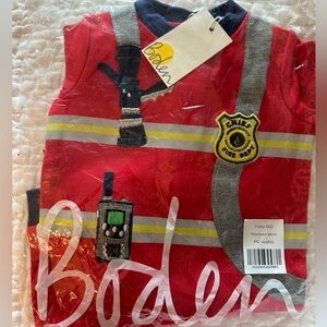 NWT mini boden /baby boden firefighter onesie Newborn